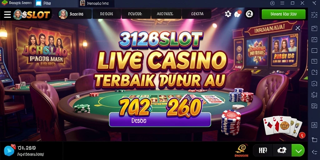 Screenshot utama 3126SLOT menampilkan gameplay Live Casino yang menarik.