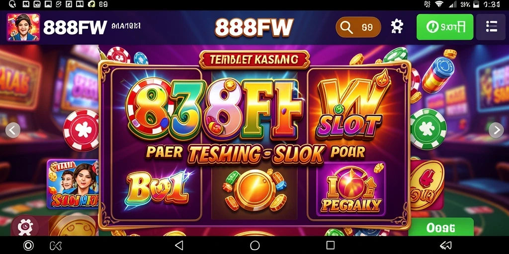 Tampilan permainan slot yang mengasyikkan di 888FW.