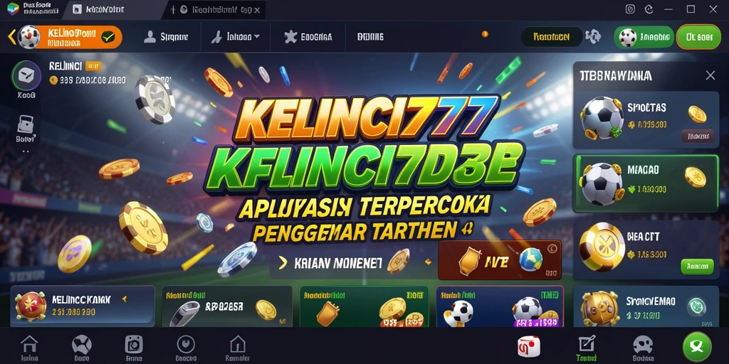 Tampilan gameplay utama KELINCI777 dengan statistik taruhan olahraga.