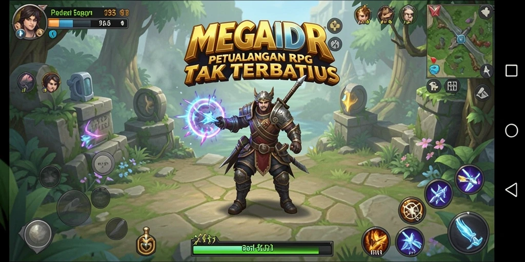 Tampilan gameplay menarik dari MEGAIDR yang menampilkan pertarungan epik.