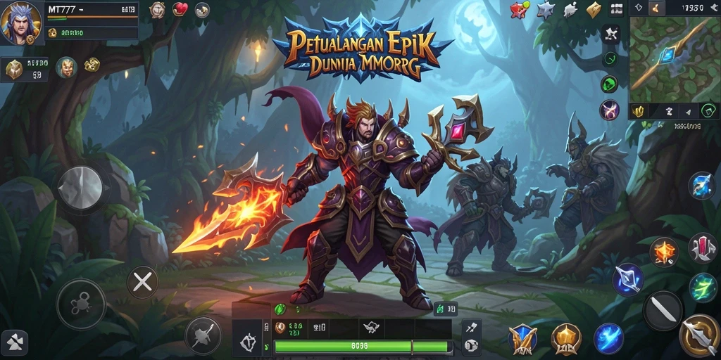 Tampilan gameplay epik dalam MT777 dengan grafis menakjubkan dan aksi seru.