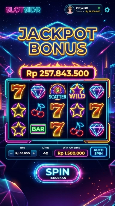 Tampilan utama aplikasi slotsidr dengan berbagai pilihan aplikasi.